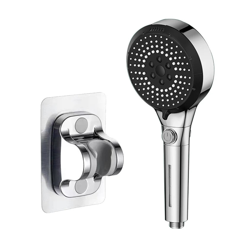 6 Modes Booster Shower Head Multifunctional Adjustable Filter Dechlorination Household Bathroom Large Water Volume Shower Set