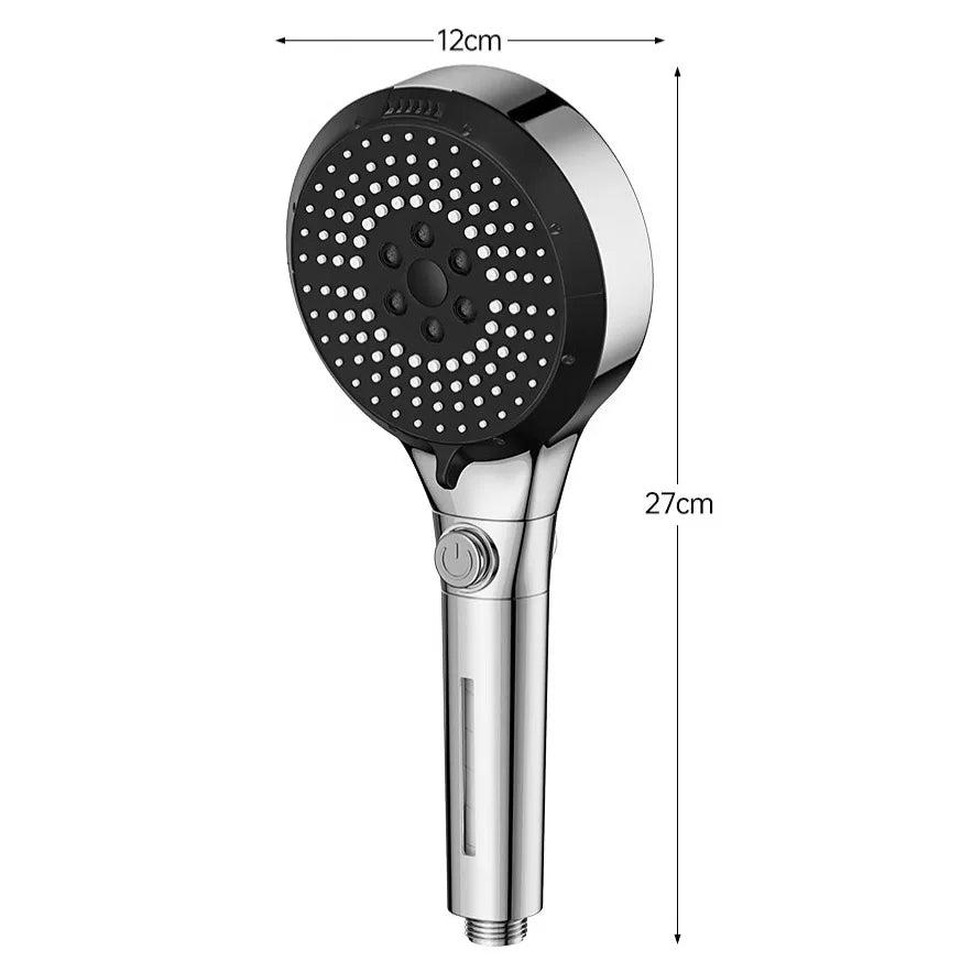 6 Modes Booster Shower Head Multifunctional Adjustable Filter Dechlorination Household Bathroom Large Water Volume Shower Set