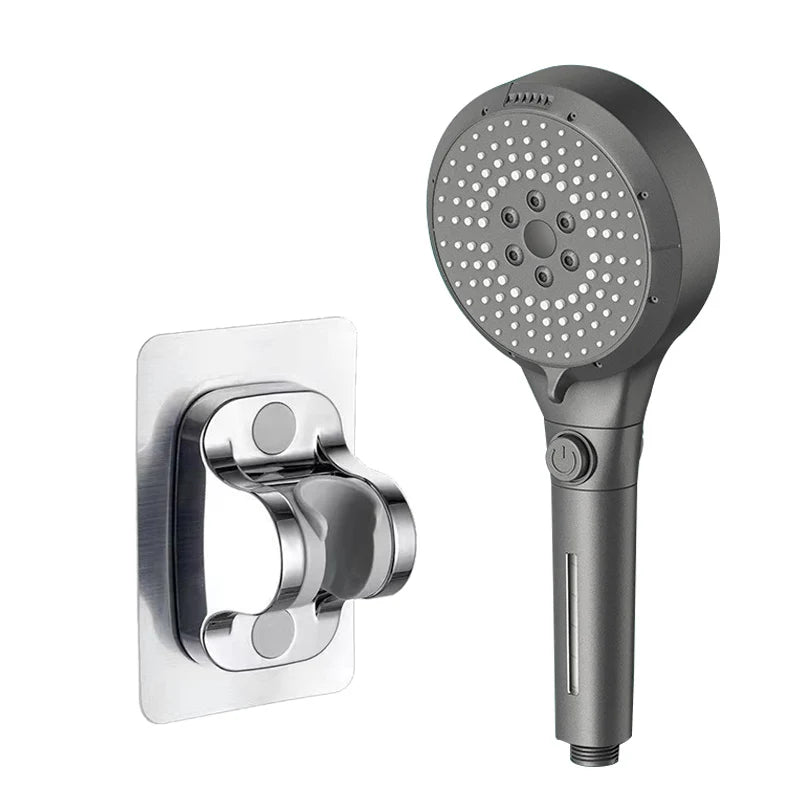 6 Modes Booster Shower Head Multifunctional Adjustable Filter Dechlorination Household Bathroom Large Water Volume Shower Set