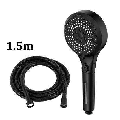 6 Modes Booster Shower Head Multifunctional Adjustable Filter Dechlorination Household Bathroom Large Water Volume Shower Set