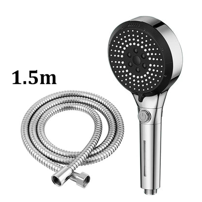 6 Modes Booster Shower Head Multifunctional Adjustable Filter Dechlorination Household Bathroom Large Water Volume Shower Set